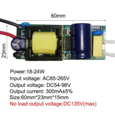Драйвер светодиода 54V-96V 300mA ( 18-24W )