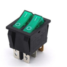 Переключатель 220V 6pin 2 положения сдвоенный KCD2 Переключатель 220V 6pin 2 положения сдвоенный KCD2