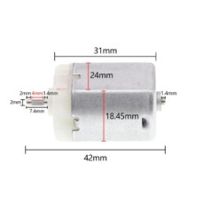 Мотор FC-280PC-22125 7,4мм DC 12V 11800 об./мин. с насечкой Мотор FC-280PC-22125 7,4мм DC 12V 11800 об./мин. с насечкой