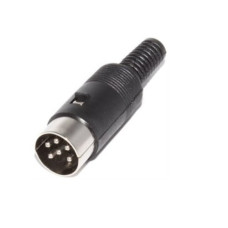 Штекер НЧ 6 pin ( MIDI ) на кабель Штекер НЧ 6 pin ( MIDI ) на кабель