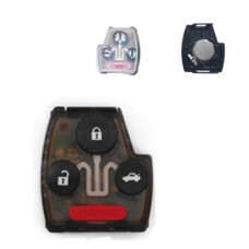 Корпус ключа HONDA 3 кнопки + паника ( отсек блока управления )