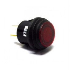 Кнопка круглая с фикс. 3 pin 12V ASW-29D водонепроницаемая красная IP65 Кнопка круглая с фикс. 3 pin 12V ASW-29D водонепроницаемая красная IP65