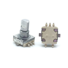 Энкодер EC11 5 Pin ( 10мм мет. лыска ) EC1102S-4A-F1 Энкодер EC11 5 Pin ( 10мм мет. лыска ) EC1102S-4A-F1
