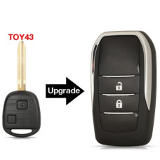 Корпус ключа LEXUS 2 кнопки ( жало TOY43 ) усиленный