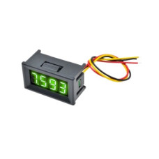 Вольтметр 0.36" в корпусе 3pin 0-100VDC зеленый 4 разряда Вольтметр 0.36" в корпусе 3pin 0-100VDC зеленый 4 разряда