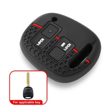 Чехол для Toyota/ Lexus 2кн ES GS LS IS RX SC LX RX400h (силиконовый) черный / красный Чехол для Toyota/ Lexus 2кн ES GS LS IS RX SC LX RX400h (силиконовый) черный / красный