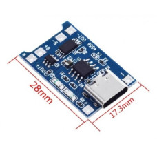 Контроллер заряда Li-ion аккумулятора (TP4056) гн. USB Type-C Контроллер заряда Li-ion аккумулятора (TP4056) гн. USB Type-C