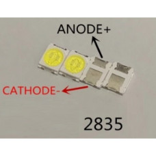 Светодиод LED подсветки TV 18V 1W ( 2835 ) 100 Lm 350mA 7000-10000 K Светодиод LED подсветки TV 18V 1W ( 2835 ) 100 Lm 350mA 7000-10000 K