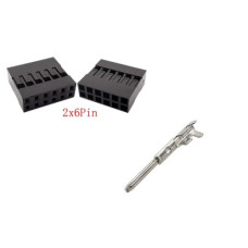 Штекер JST SM Dupont 2,54 мм 2x6 pin Штекер JST SM Dupont 2,54 мм 2x6 pin