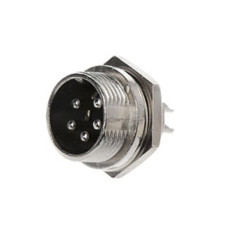 Штекер GX16-5 pin металл монтаж Штекер GX16-5 pin металл монтаж