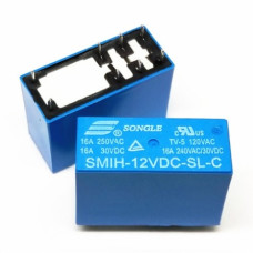 Реле электромагнитное SMIH-12VDC-SL-C 16A Реле электромагнитное SMIH-12VDC-SL-C 16A