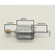 Мотор QK1-7535 DC 12-24V с медным червяком и двойным валом Мотор QK1-7535 DC 12-24V с медным червяком и двойным валом