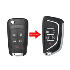 Корпус ключа Chevrolet 5 кнопок ( жало HU100 )