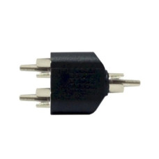 Переходник штекер RCA - 2 штекера RCA пластик Переходник штекер RCA - 2 штекера RCA пластик