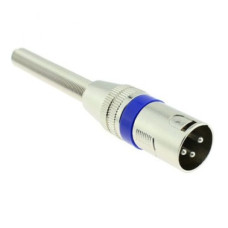Штекер CANON ( XLR ) на кабель металл с пружиной Штекер CANON ( XLR ) на кабель металл с пружиной