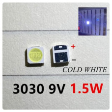 Светодиод LED подсветки TV 9V 1,5W 100 Lm 350mA 7000-10000K Светодиод LED подсветки TV 9V 1,5W 100 Lm 350mA 7000-10000K