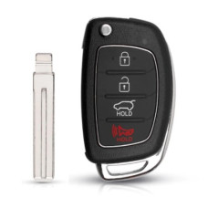 Корпус ключа KIA / Hyundai 4 кнопки ( жало TOY40 )