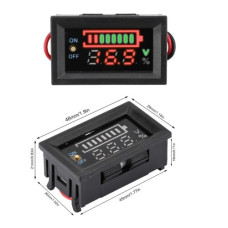 Индикатор емкости аккумулятора 30VDC 56" в корпусе 2pin Индикатор емкости аккумулятора 30VDC 56" в корпусе 2pin