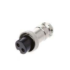 Гнездо GX16-2 pin металл на кабель