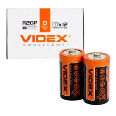 Батарейка R20P 13U 2S (D) 1,5V VIDEX +40% LIFETIME Батарейка R20P 13U 2S (D) 1,5V VIDEX +40% LIFETIME