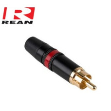 Штекер RCA на кабель пл ( черный ) NYS373-2