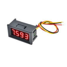 Вольтметр 0.36" в корпусе 3pin 0-500VDC красный 4 разряда Вольтметр 0.36" в корпусе 3pin 0-500VDC красный 4 разряда