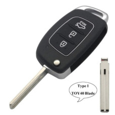 Корпус ключа KIA / Hyundai 3 кнопки ( жало TOY40 )