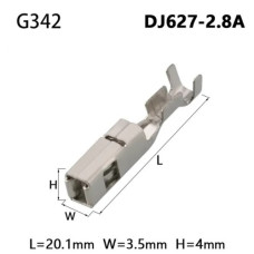 Клемма обжимная гнездо G342  ( DJ627-2.8A )