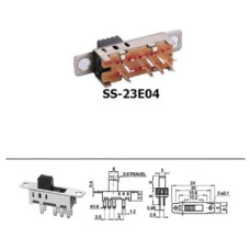 Переключатель движковый 3 положения SS-23E04 (2P3T)