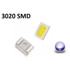 Светодиод белый нейтральный smd 1W 3,1-3,3V 120Lm 4000K