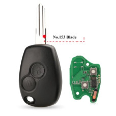 Ключ RENAULT 2 кнопки ( жало No.153 ) ID46 PCF7946 Chip с электроникой