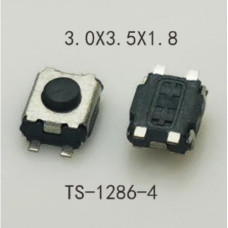Кнопка тактовая h=1,8мм smd 3x3,5x1,8мм черепаха 4pin ( TS-1286-4 ) Кнопка тактовая h=1,8мм smd 3x3,5x1,8мм черепаха 4pin ( TS-1286-4 )