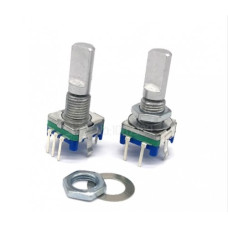 Энкодер EC11 5 Pin ( 20мм мет. лыска резьба ) Энкодер EC11 5 Pin ( 20мм мет. лыска резьба )