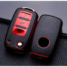 Чехол для VW VOLKSWAGEN 3кн Golf Caddy Jetta Polo из ТПУ черн / крас Чехол для VW VOLKSWAGEN 3кн Golf Caddy Jetta Polo из ТПУ черн / крас