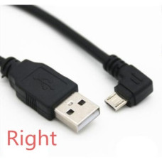 Шнур штекер USB-А - штекер USB miсro 5pin угловой 100 мм Шнур штекер USB-А - штекер USB miсro 5pin угловой 100 мм