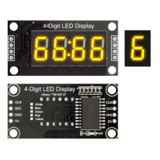 Arduino TM1637 светодиодный модуль 0,56" ( желтый ) Arduino TM1637 светодиодный модуль 0,56" ( желтый )