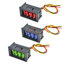 Вольтметр 0.36" в корпусе 2pin 4-30VDC синий 4 разряда Вольтметр 0.36" в корпусе 2pin 4-30VDC синий 4 разряда