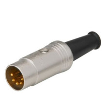 Штекер НЧ 5pin ( MIDI ) на кабель NYS322G Штекер НЧ 5pin ( MIDI ) на кабель NYS322G