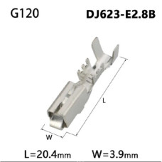 Клемма обжимная гнездо G120  ( DJ623-E2.8B )