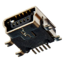 Гнездо USB mini (5pin) монтажное Гнездо USB mini (5pin) монтажное