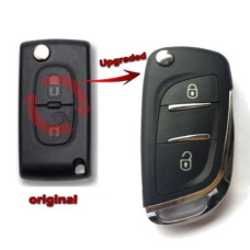 Корпус ключа PEUGEOT 2 кнопки ( жало AV2 ) батарейка на корпусе Корпус ключа PEUGEOT 2 кнопки ( жало AV2 ) батарейка на корпусе