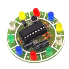 Набор DIY Kit цветная вращающаяся светодиодная панель с голосовым активированием Набор DIY Kit цветная вращающаяся светодиодная панель с голосовым активированием