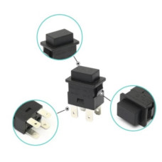Выключатель пылесоса PS23-16  16A 250V с подсвет. (черная)