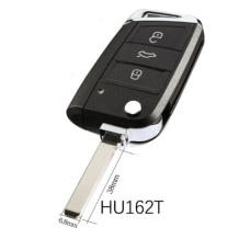 Корпус ключа Skoda Octavia A7 Seat Leon Altea Ibiza ( жало HU162T ) металл Корпус ключа Skoda Octavia A7 Seat Leon Altea Ibiza ( жало HU162T ) металл