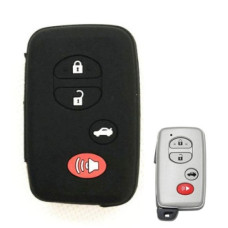 Чехол для Toyota 4кн 4runner Land Cruiser Venza Camry Prius (силиконовый) черный-красный