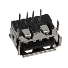 Гнездо USB-A-1J короткий угловой Гнездо USB-A-1J короткий угловой