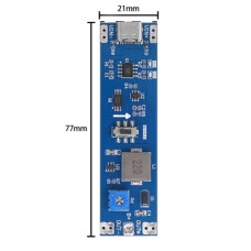 Модуль заряда Li-ion 4.2V с повышающим DC-DC преобразователем до 14V ( TP4056-MT3608 V1.1 ) Модуль заряда Li-ion 4.2V с повышающим DC-DC преобразователем до 14V ( TP4056-MT3608 V1.1 )
