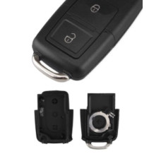 Корпус ключа VW VOLKSWAGEN 2 кнопки половинка ( батарейка на корпусе CR2032 )