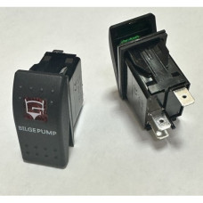 Переключатель 12/24V 5T 4н большой 2 пол. (с подсв.) BILGE PUMP Переключатель 12/24V 5T 4н большой 2 пол. (с подсв.) BILGE PUMP