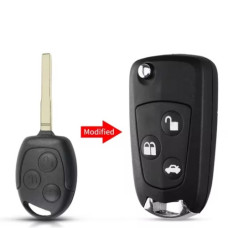 Корпус ключа Ford З кнопки ( жало HU101 )